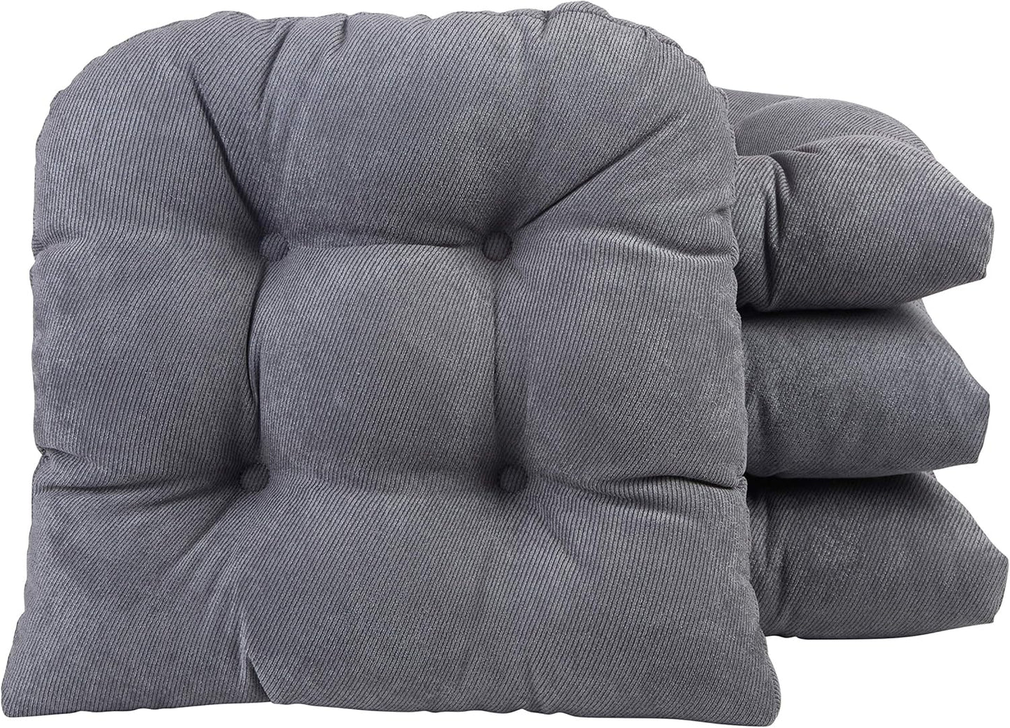 Klear Vu Gripper Overstuffed Non-Slip Dining Chair Cushions