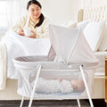 Regalo Baby Basics Infant Bassinet with Canopy - Lightweight Bedside