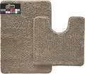 Gorilla Grip Area Rug Set - Soft Chenille 2 Piece Bath Mats