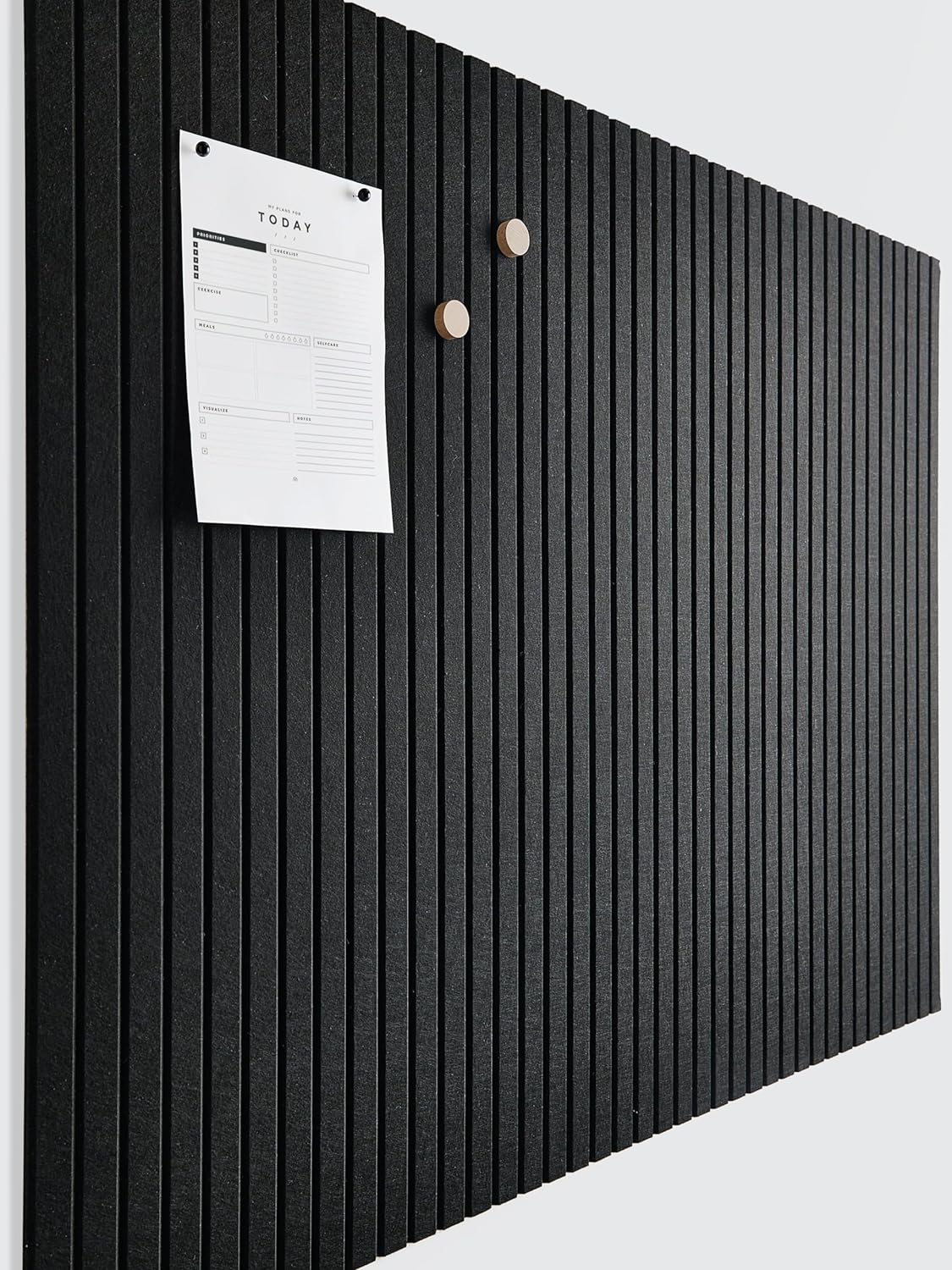 Organization Made Stylish - 12 Black Cork Bulletin Tiles by VIVELDA