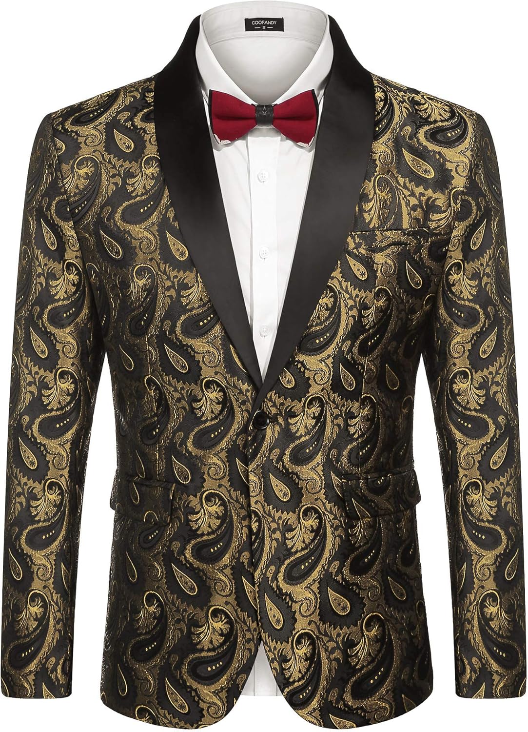 Stylish Floral Tuxedo Jacket for Men - Perfect for Events