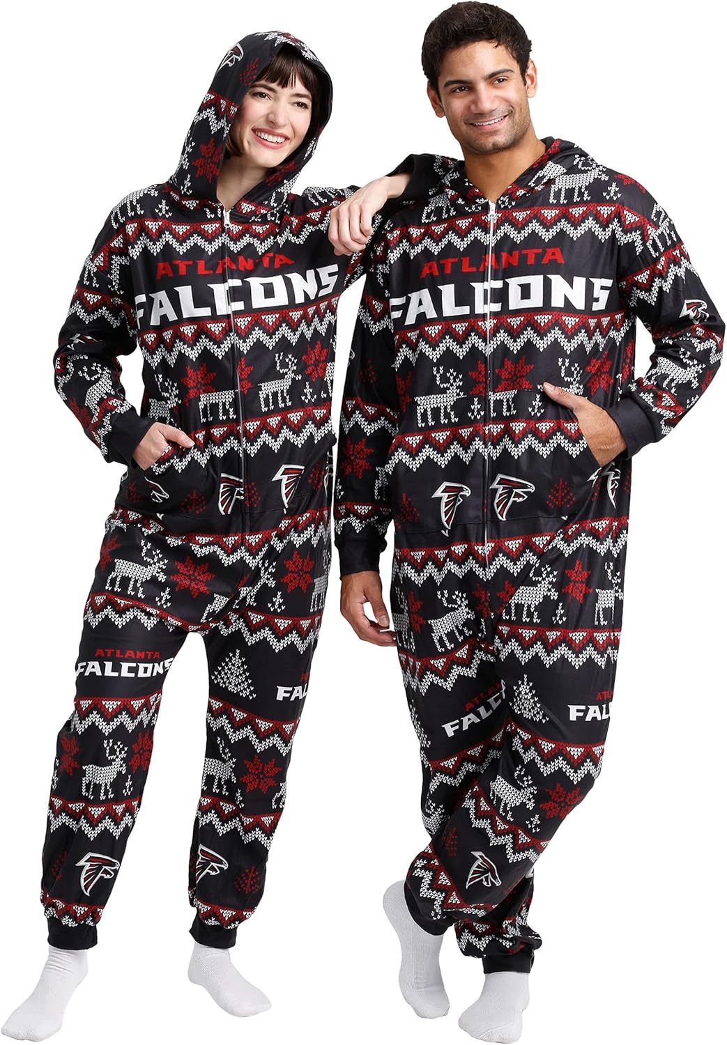 FOCO NFL Team Logo Pajamas One Piece Onsie for Ultimate Comfort