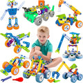 MOONTOY 11 in 1 STEM Kits Building Toys for Kids Ages 4-8 - Creative