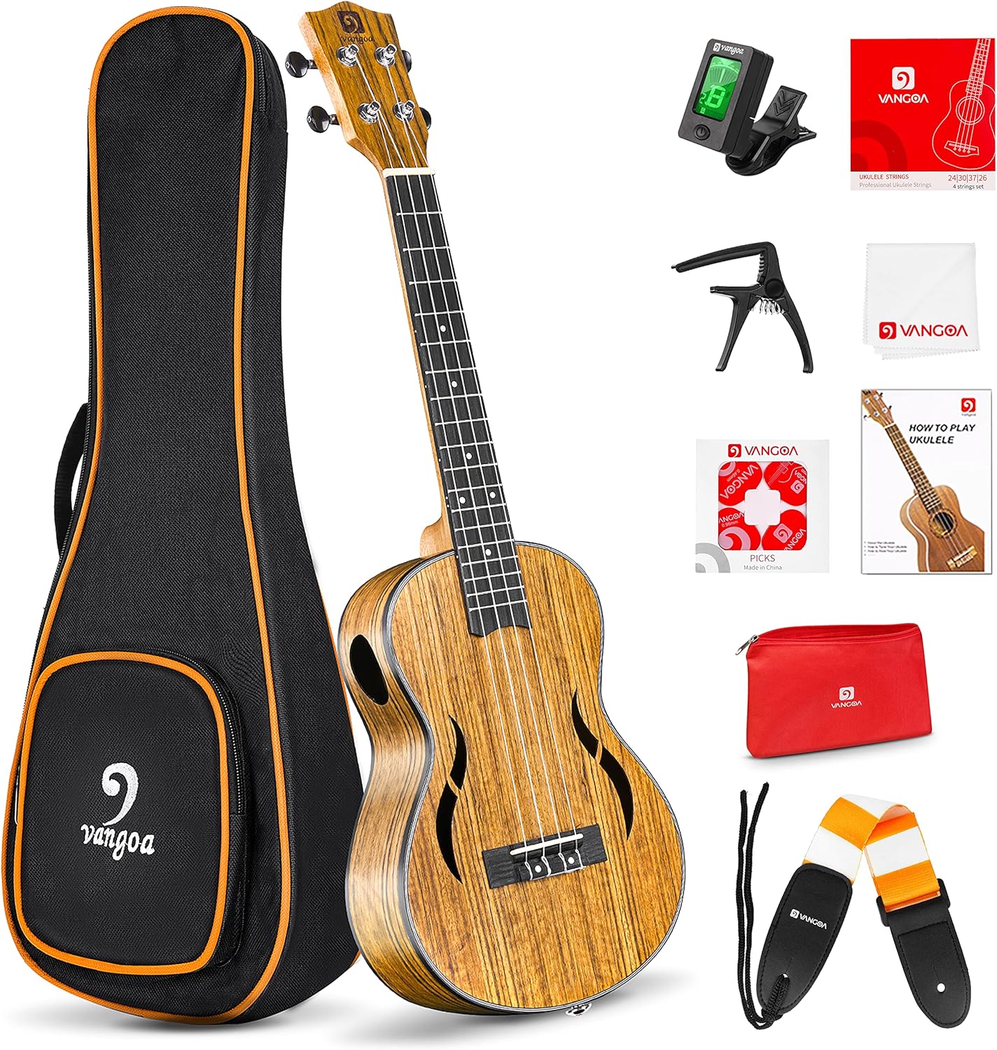 Vangoa Tenor Ukulele 26 Inch Set for Beginners and Students