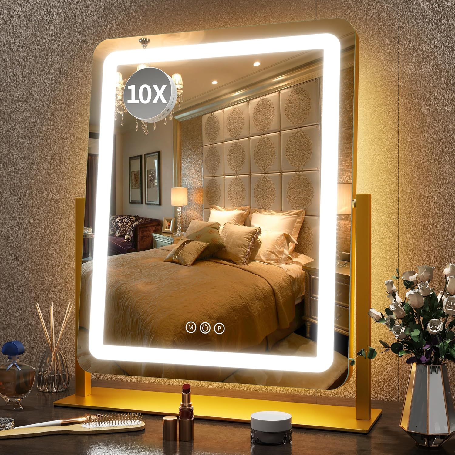 FENNIO Vanity Mirror with Lights - 22 Inch LED Makeup Mirror