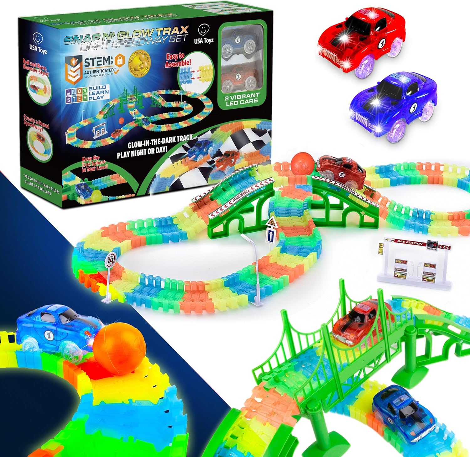 Illuminate Playtime with Glow Trax Race Set
