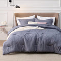 Bedsure California King Comforter Set - Soft Denim Grey for All
