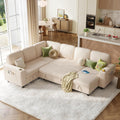 Sectional Sleeper Sofa with Pull Out Couch Bed - Convertible Plush use