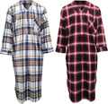 Andrew Scott Men's Lightweight Cotton Flannel Sleep Shirt Set