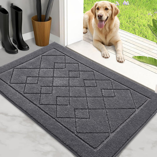 Dirt Trapper Door Mat 32in x 40in, Washable Indoor Doormat