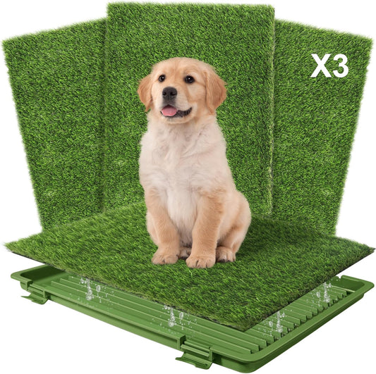Dog Grass Pad with Tray: Perfect for Indoor and Outdoor Use