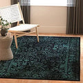 Adirondack 4 ft Square Ivory Sage Area Rug - Distressed Oriental
