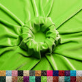 Stretch Velvet Fabric by the Yard - Lime Green 60in Wide, 6 Yards