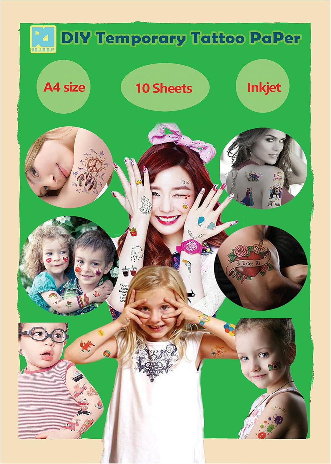 Customize Your Look with ROLURIOUS Tattoo Transfer Paper
