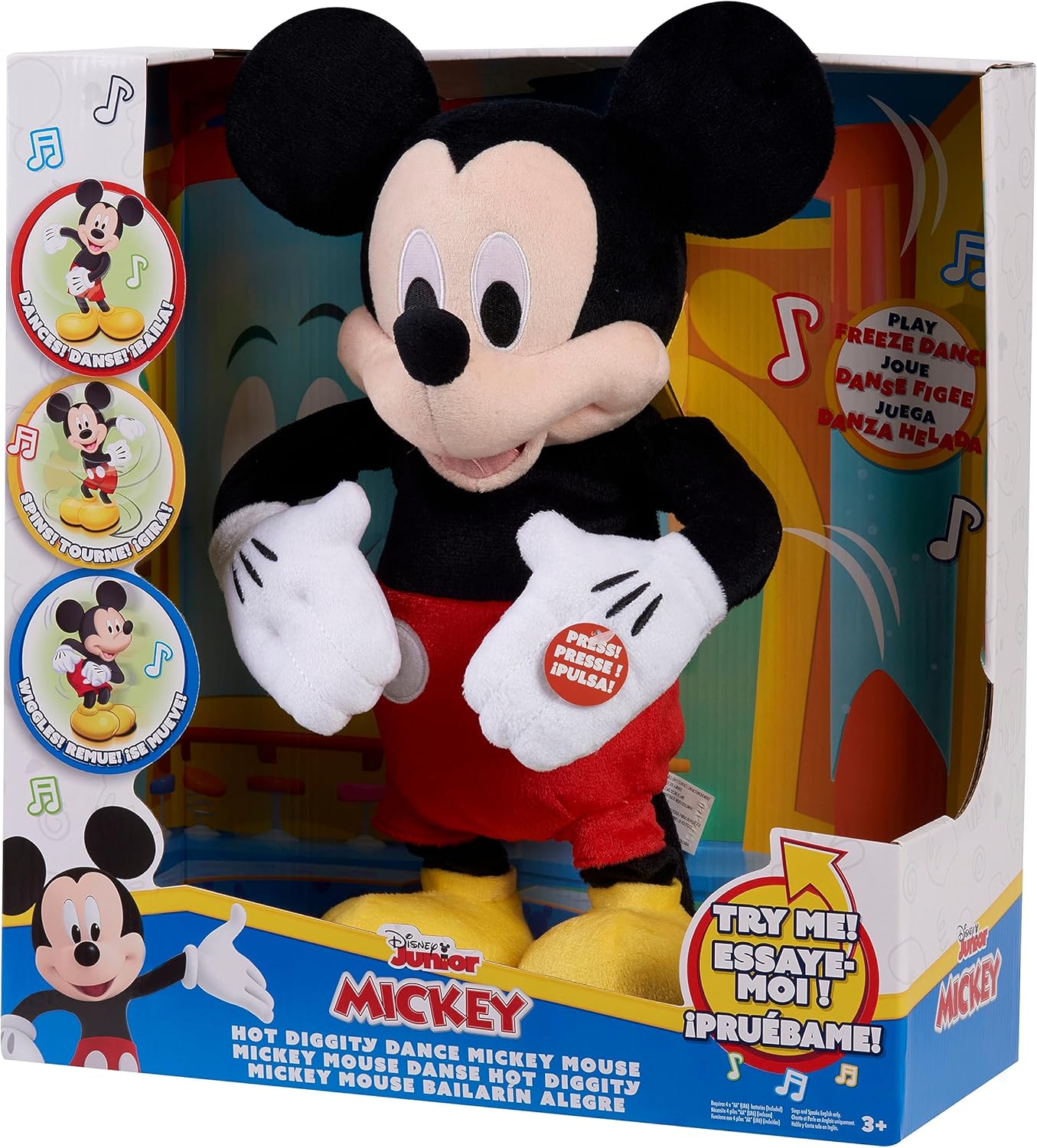 Mickey Mouse Hot Diggity Dance Plush - Interactive Fun!