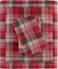 Woolrich Cotton Flannel Sheet Set Queen - Warm Cottage Plaid