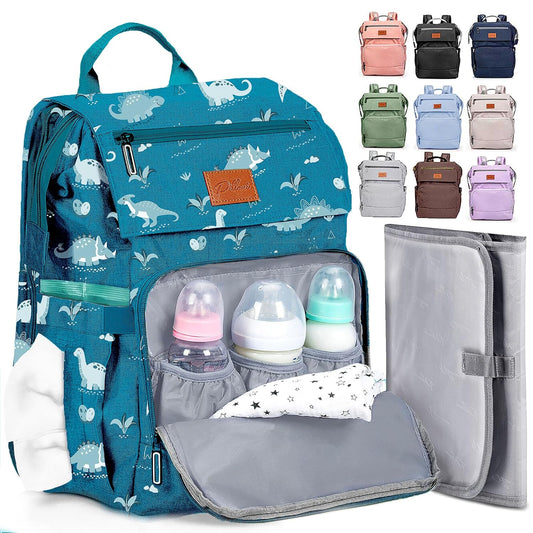 PILLANI Baby Diaper Bag Backpack - Large Waterproof Travel Bag