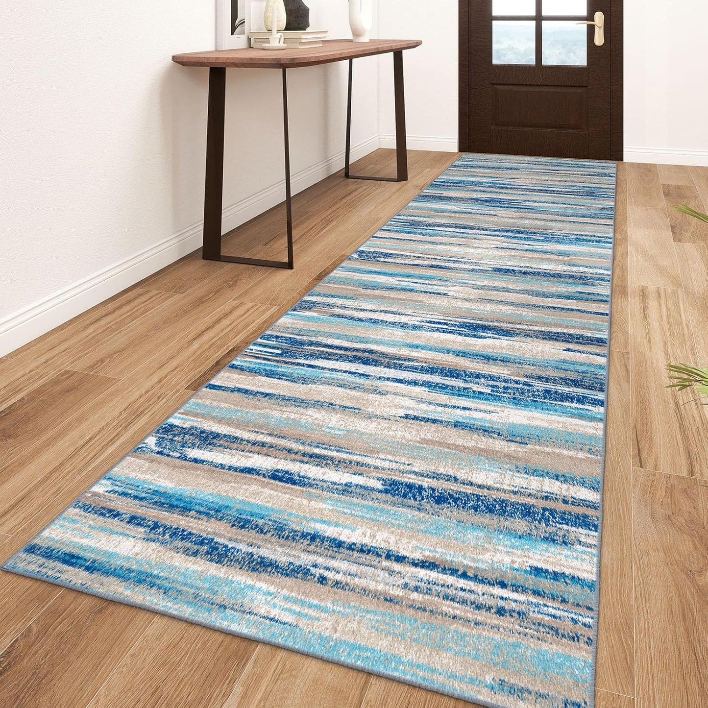 Modern Abstract Runner Rug 3x10 for Stylish Home Decor