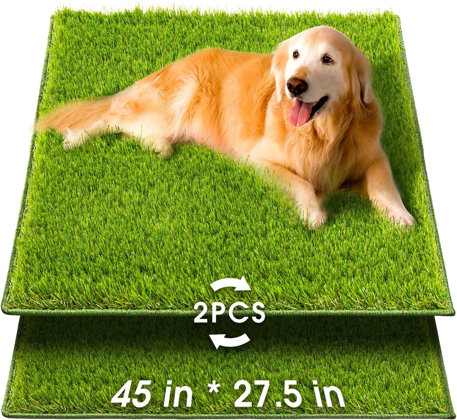 Hompet Artificial Grass for Dogs - Easy to Clean Potty Pad