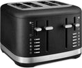 KitchenAid 4 Slice Toaster KMT4109BK - Extra-Wide Slots, Even Toast