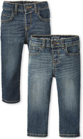 Baby Boys Multipack Stretch Straight Leg Jeans - Comfy Everyday Wear