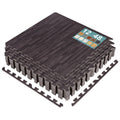 Wood Grain Floor Tiles Foam Mat 48 Sq Ft Light Pine - Cushioned Wood