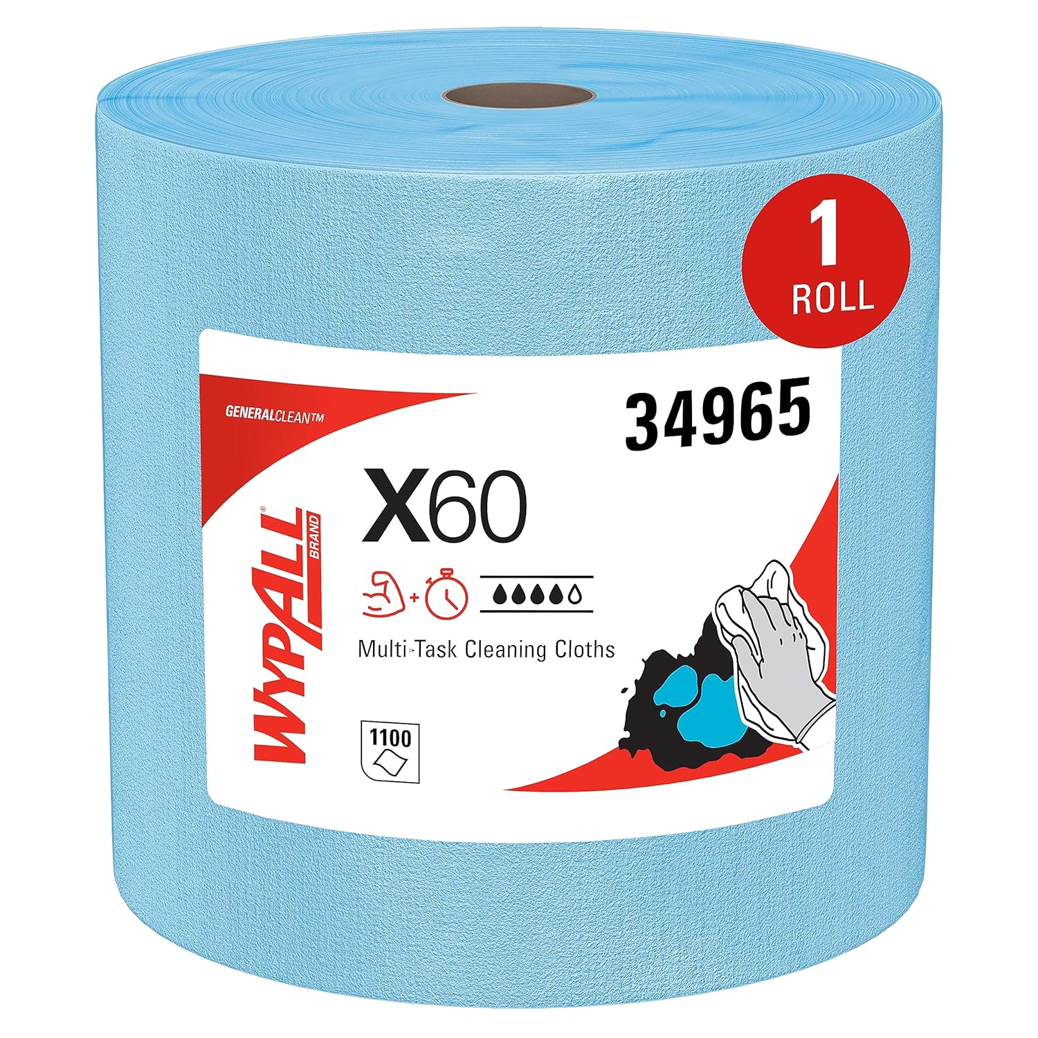 WypAll GeneralClean X60 Cloths for Effective Multi-Task Cleaning