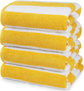 Utopia Towels 4 Pack Cabana Stripe Beach Towel - Oversized Soft Towels