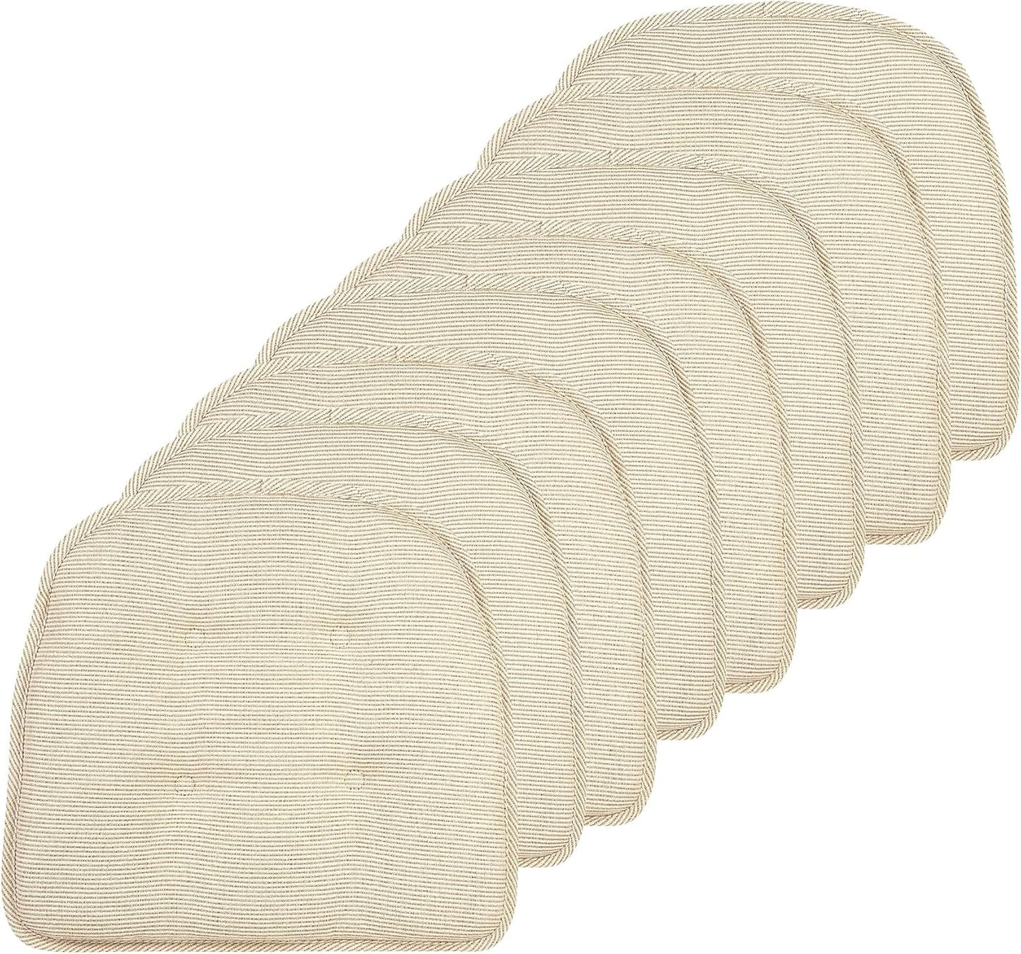 Klear Vu Omega Non-Slip Chair Cushions for Dining and Office