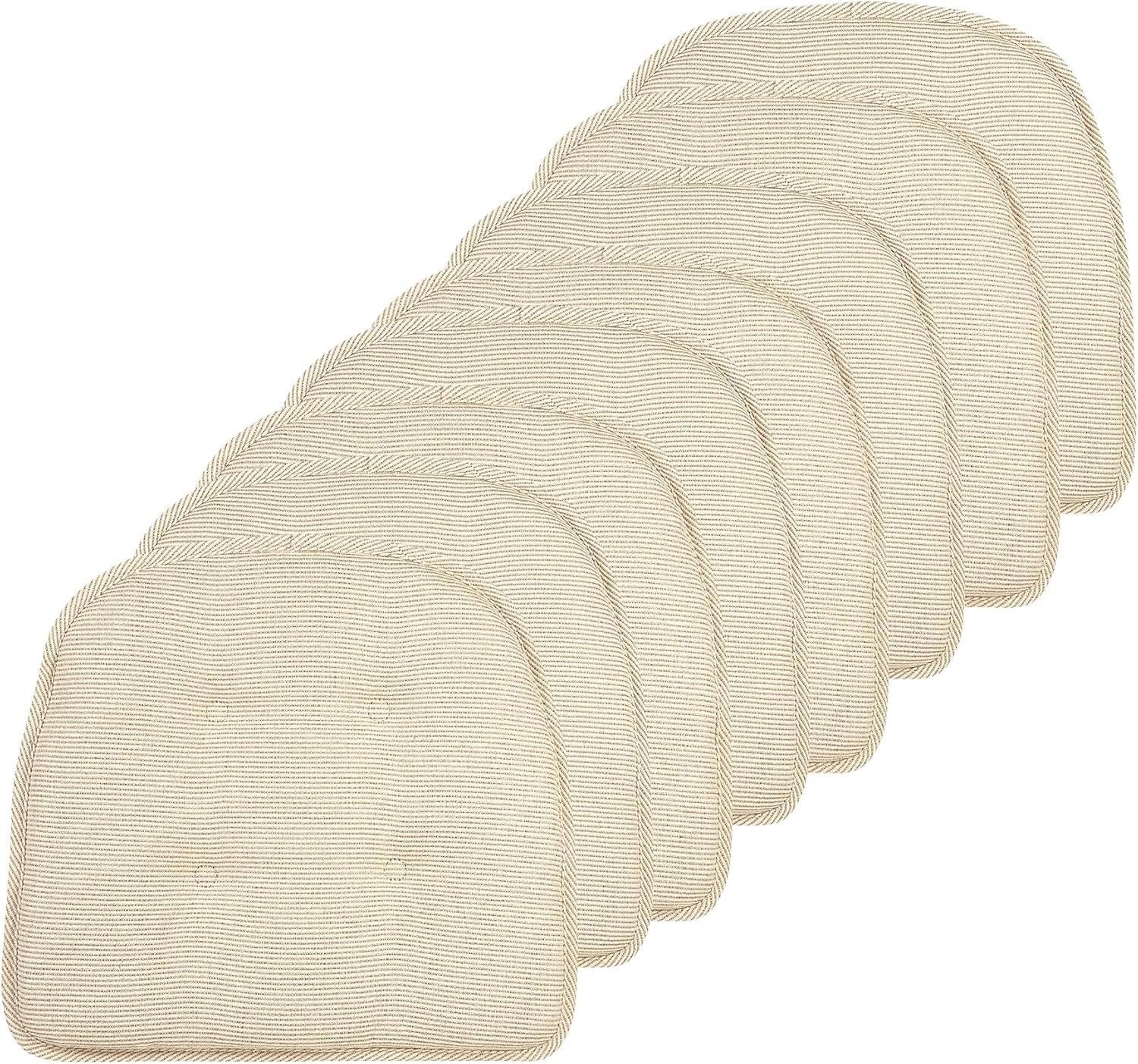 Klear Vu Omega Non-Slip Chair Cushions for Dining and Office