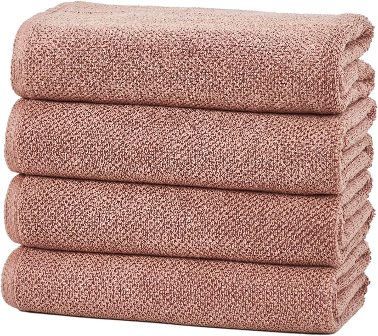 Great Bay Home Pink Bath Towel Set - Soft, Absorbent & Quick-Drying