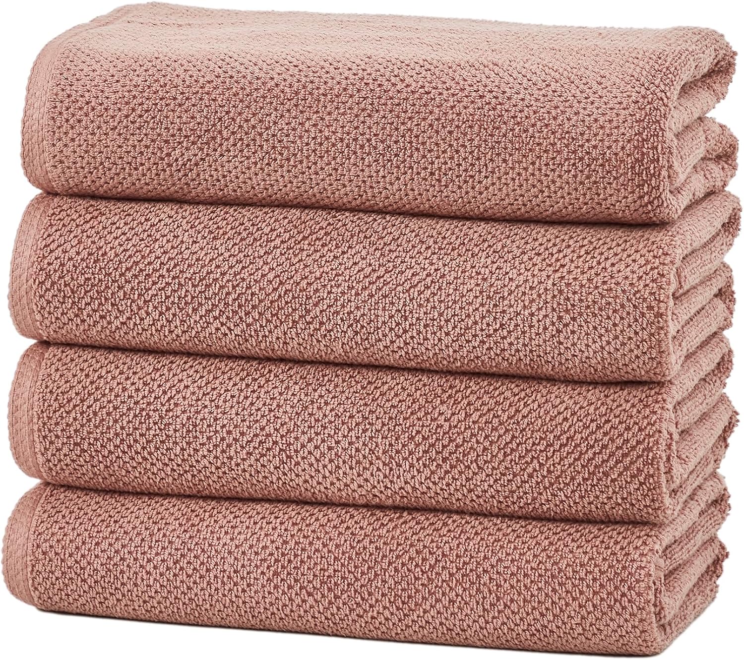 Great Bay Home Pink Bath Towel Set - Soft, Absorbent & Quick-Drying