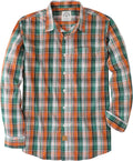 Dubinik Mens Long Sleeve Button Up Shirts Casual Cotton Plaid