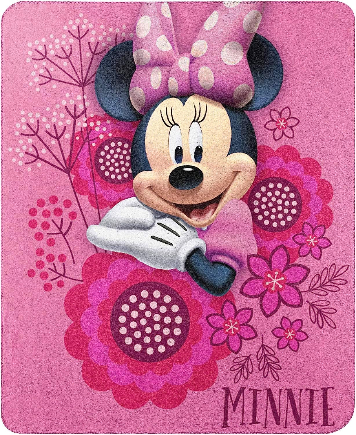 Minnie Mouse Fleece Throw: So Many Bows! 45 x 60