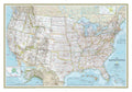 United States Classic Wall Map - Laminated 43.5 x 30.5 in