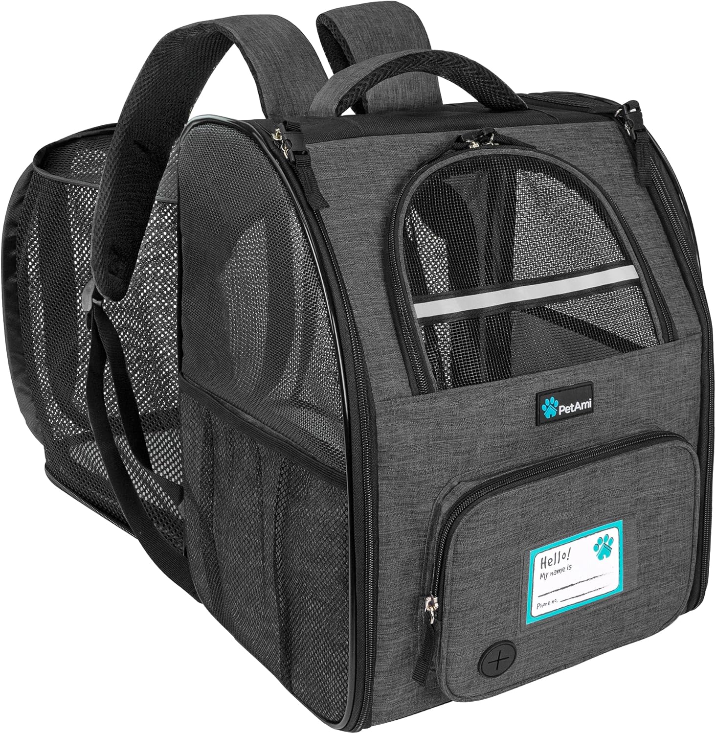 PetAmi Expandable Pet Carrier Backpack for Travel and Hiking