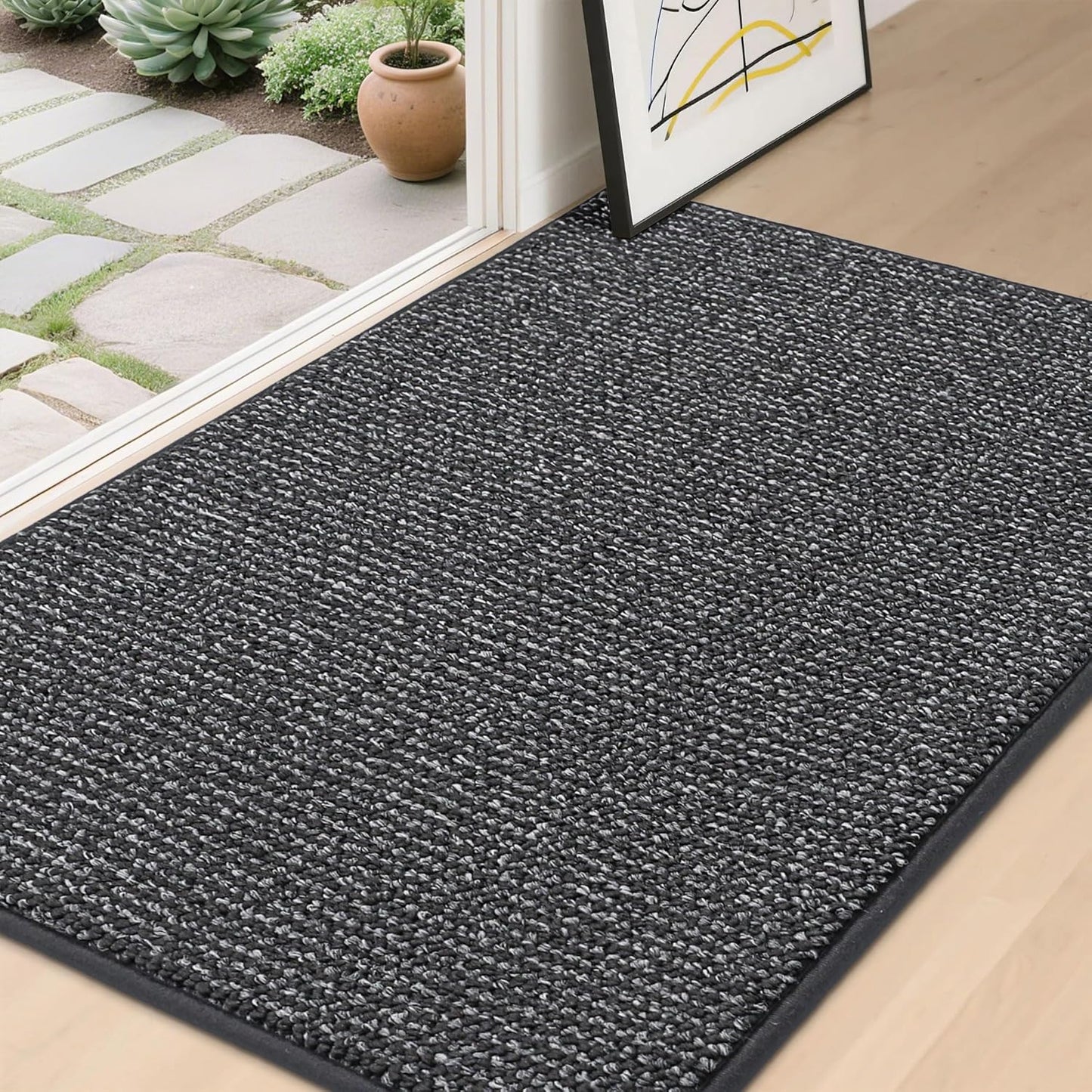 BEQHAUSE Dirt Trapper Door Mat 32in x 48in for Entryway