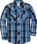 Dubinik Pearl Snap Shirts for Men Long Sleeve Western (Style VYPB)