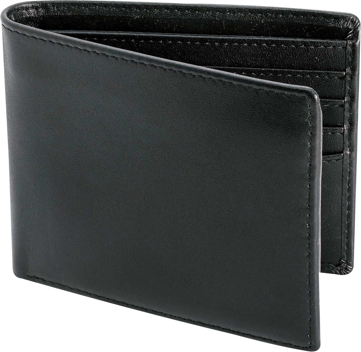 Top Grain Leather Wallet for Men with RFID Blocking Features