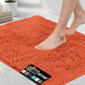 Bath Rug Mat 60x24 Coral - Thick Soft Chenille Bathmat Runner