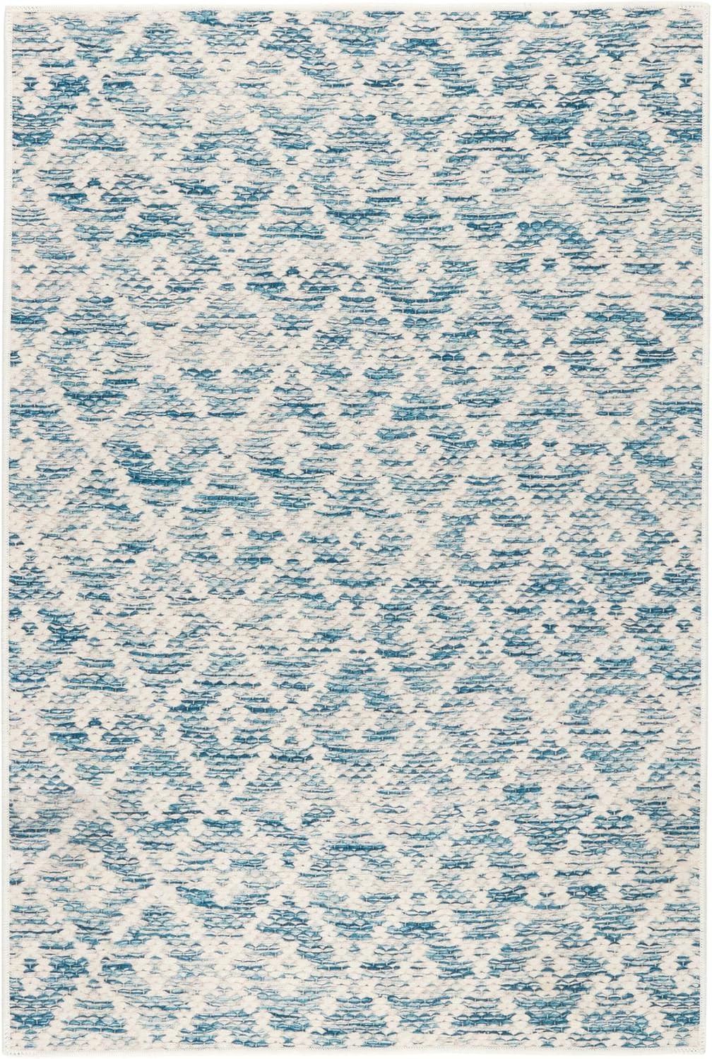 Dash and Albert Melange Diamond Area Rug - Machine Washable 2ft x 3ft