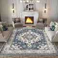 Washable Living Room Area Rug 8 x 10 - Stain Resistant Medallion
