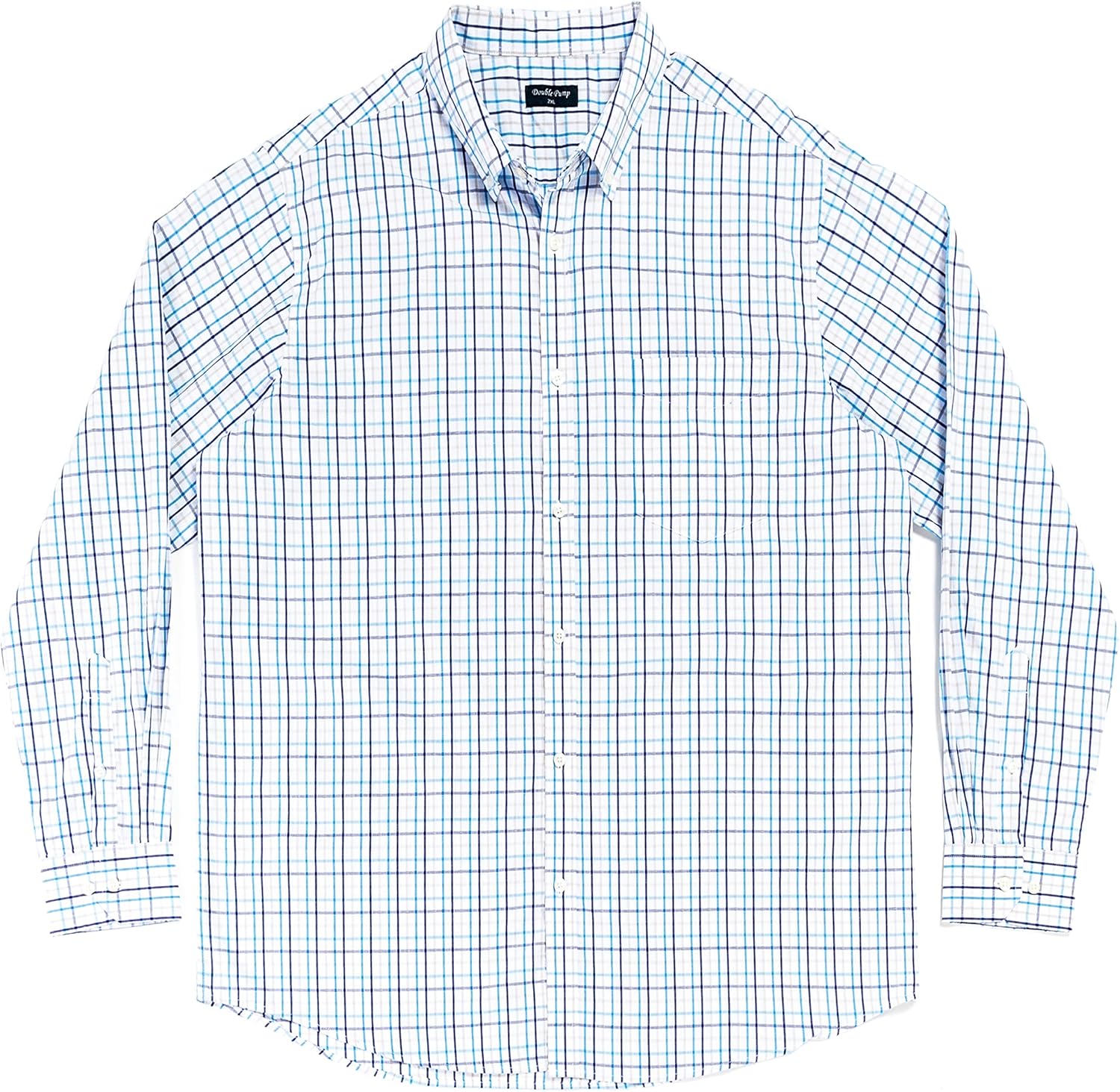 Double Pump Big and Tall Shirts for Men Long Sleeve Button Down
