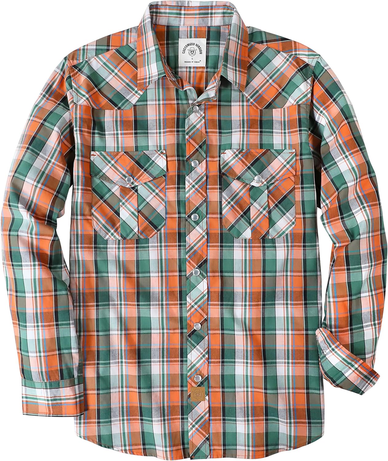 Dubinik Pearl Snap Shirts for Men - Vintage Casual Plaid Style