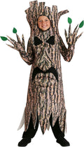 Terrifying Tree Costume for Kids with Hooded Tunic and Gloves