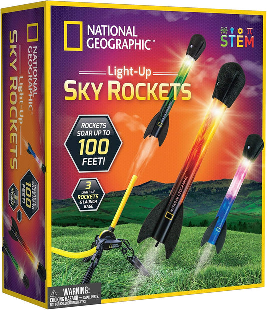 LED Air Rocket Launcher - Launch 100ft!
