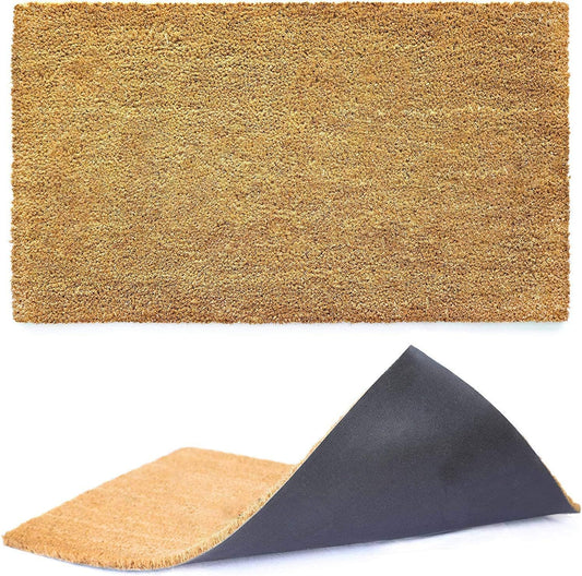 Ecomills Coco Coir Doormat with Non-Slip Backing for Durability