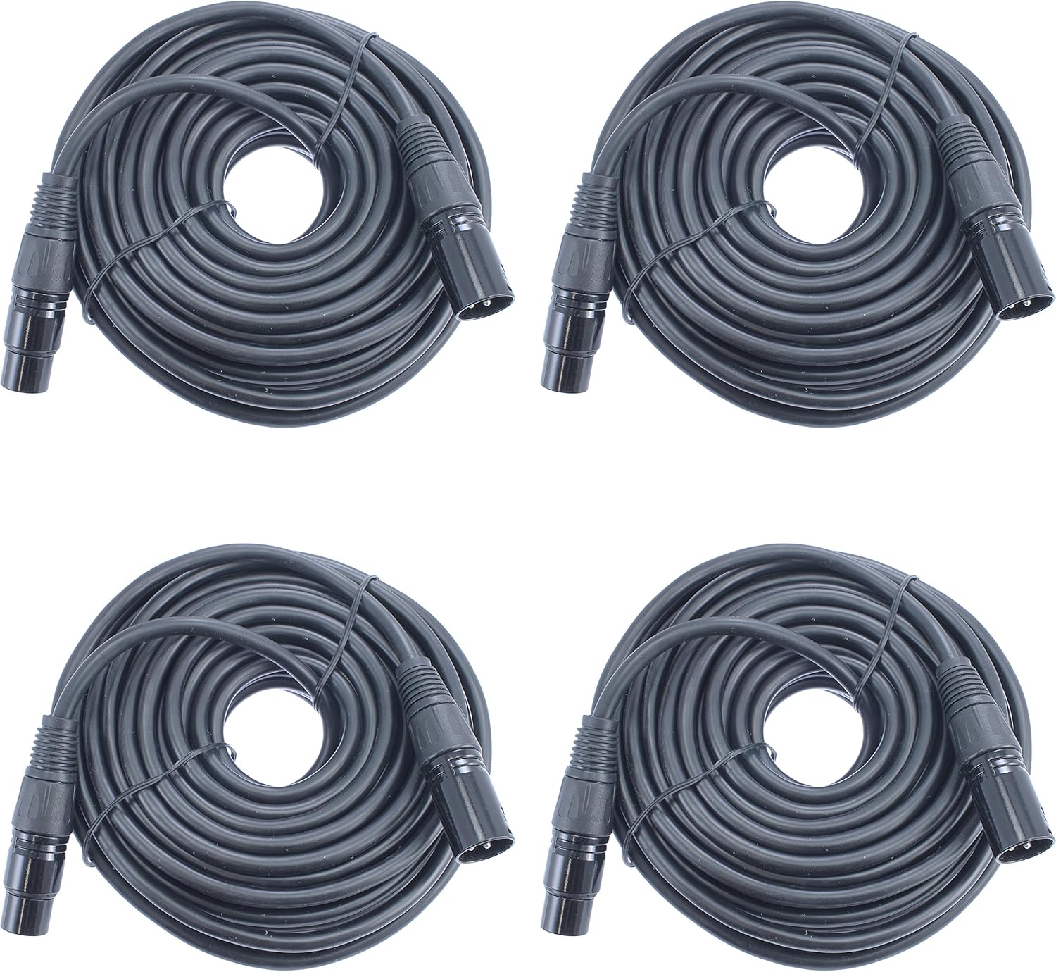 Balanced XLR Mic Cable with Male to Female Connectors 50ft