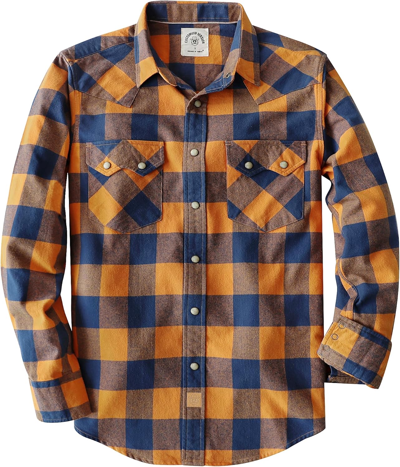 Dubinik Flannel Shirt for Men: Cozy Long Sleeve Plaid Style