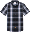 Mens Short Sleeve Button Down Shirt - Lightweight Breathable
